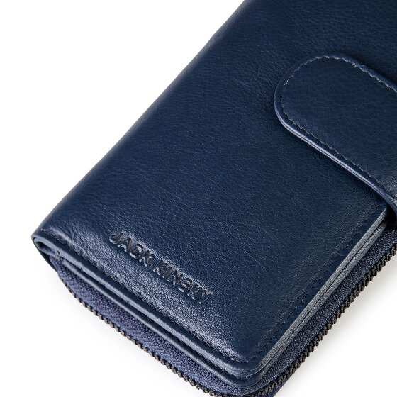 Jack Kinsky Livorno 1026 Portafoglio Protezione RFID Pelle 9.5 cm
