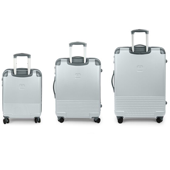 Gabol Balance XP 4 ruote Set di valigie 3 pezzi con piega di espansione
