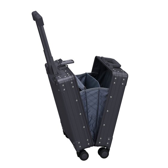 Aleon Trolley cabina Business a 4 ruote in Alluminio, 50 cm, con scomparto per laptop