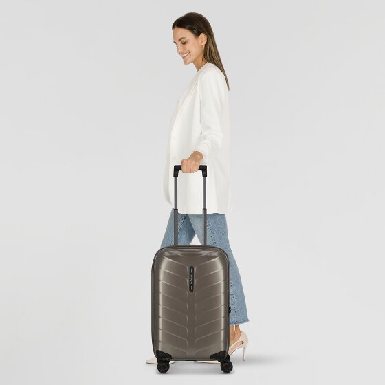 Samsonite Attrix 4 ruote Carrello della cabina 55 cm con piega di espansione