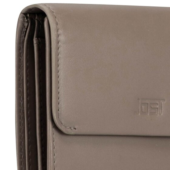 Jost Arva Portafoglio Protezione RFID Vera Pelle 12 cm