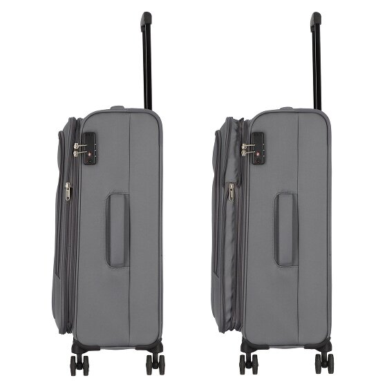 American Tourister Street Roll 4 ruote Set di valigie 3 pezzi con piega di espansione