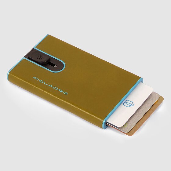 Piquadro Blue Square Custodia per carta di credito Protezione RFID Pelle 6.5 cm