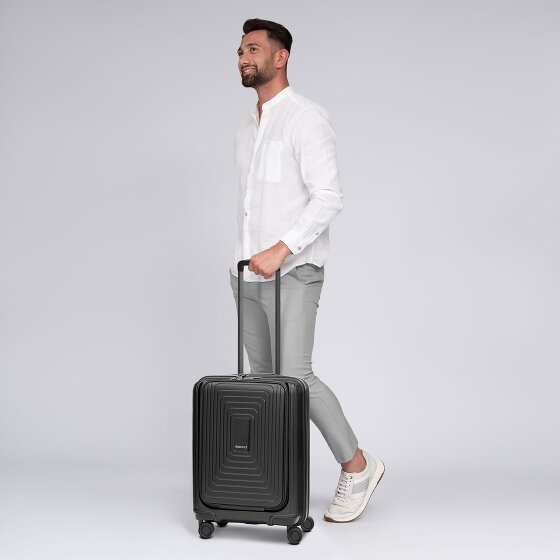Redolz Essentials 14 4 ruote Carrello della cabina S 55 cm Scomparto per laptop con piega di espansione