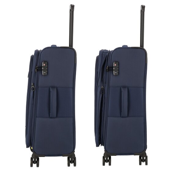 d&n Travel Line 9704 4 ruote Carrello M 68 cm con piega di espansione