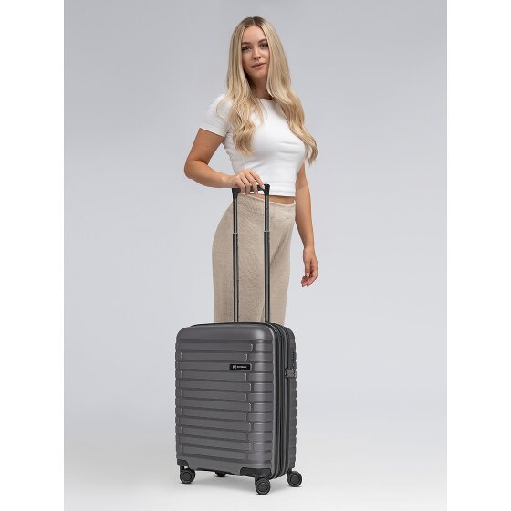 Pactastic Collection 04 THE CABIN + 4 ruote Trolley cabina S 55 cm espandibile