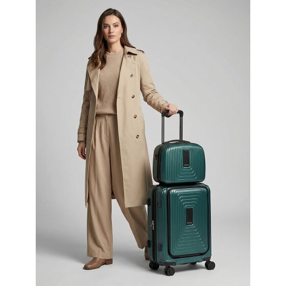 Redolz Set di valigie Essentials 14 2 pezzi trolley da cabina con piega elastica + beauty case
