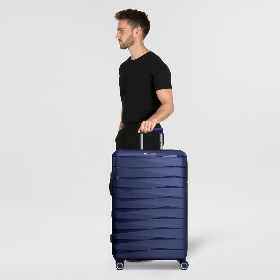 Franky London 4 ruote Carrello L 74 cm con piega di espansione Franky London 4 ruote Carrello L 74 cm con piega di espansione