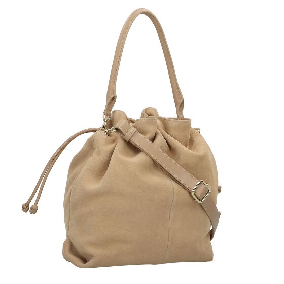 Hey Marly Cool Companion Suede Borsa a sacco Vera Pelle 38 cm