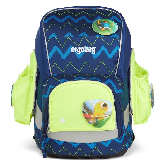 Ergobag Accessori Tasche laterali di sicurezza a led fluo Set 3 pezzi.