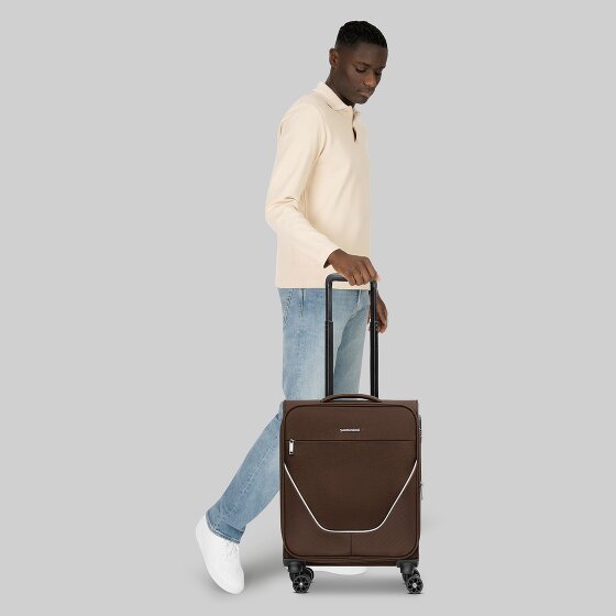 Stratic taska Trolley cabina a 4 ruote S 55 cm con piega a espansione