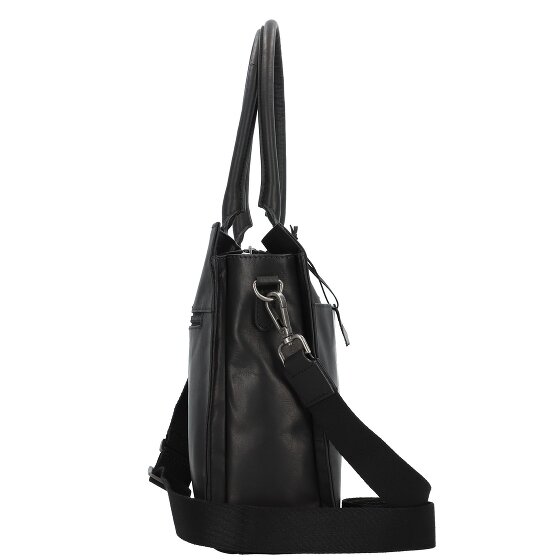 Greenburry Pure Black Borsa a tracolla Pelle 40 cm Scomparto per laptop