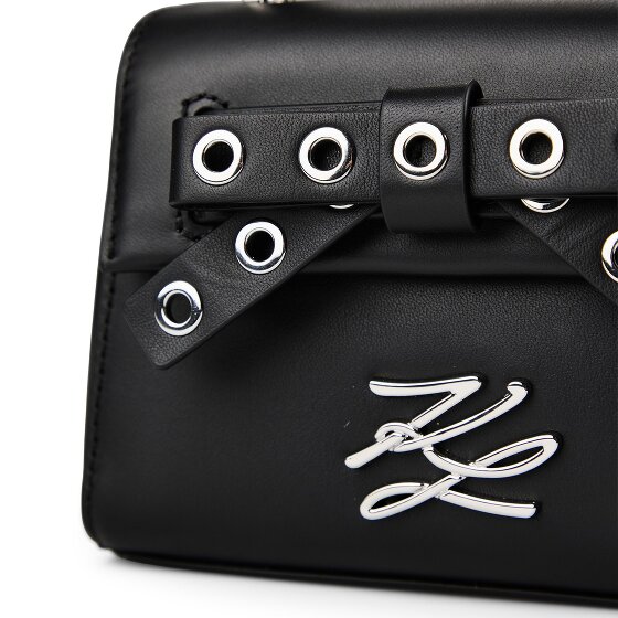 Karl Lagerfeld Autograph Mini borsa a mano Vera Pelle 15 cm