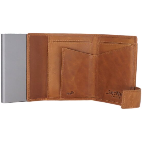 SecWal SecWal 1 portafoglio porta carte di credito RFID in pelle 9 cm