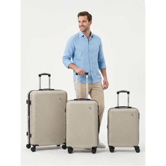 Check.In Paradise 2.0 4 ruote Set di valigie 3 pezzi espandibile