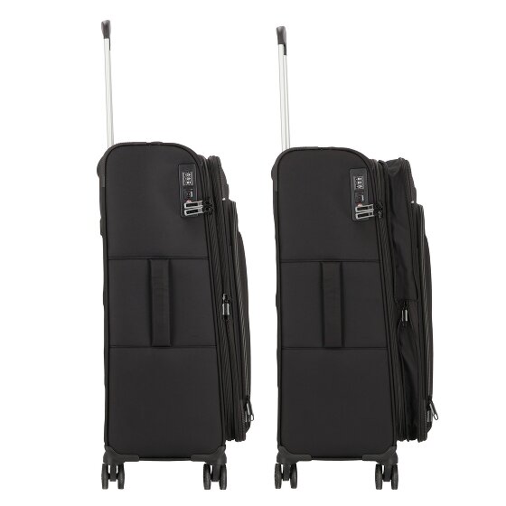d&n Travel Line 9504 4 ruote Set di valigie 3 pezzi con piega di espansione