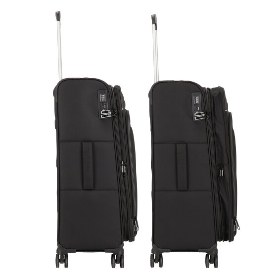 d&n Travel Line 9504 4 ruote Set di valigie 3 pezzi con piega di espansione