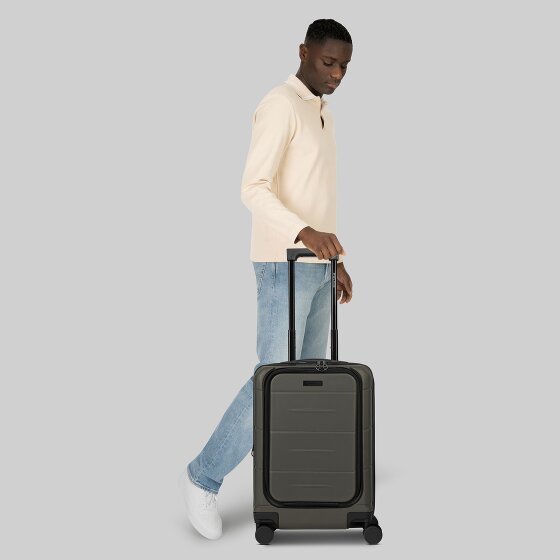 Police London 4 ruote Carrello della cabina 55 cm Scomparto per laptop con piega di espansione