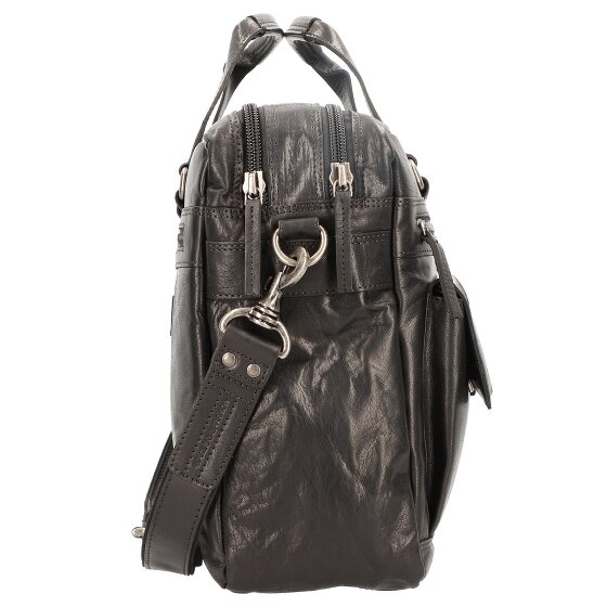 Spikes & Sparrow Cartella in pelle con scomparto per laptop da 41 cm