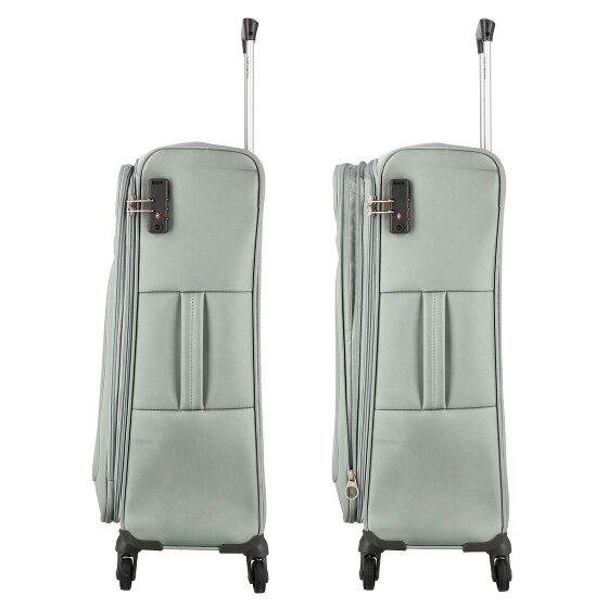 Samsonite Set di valigie Anafi a 4 ruote, 3 pezzi con piega elastica, super leggero
