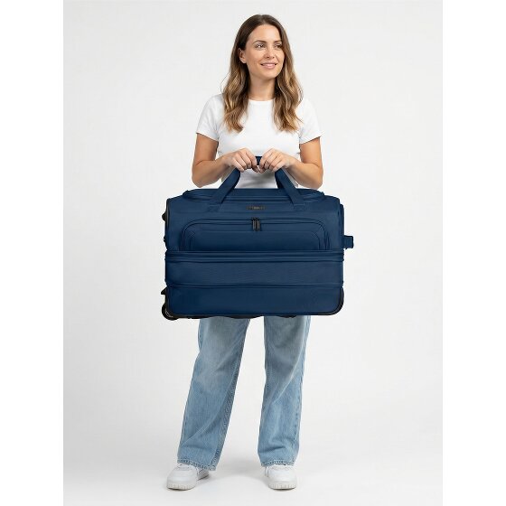 Redolz Duffle Essentials Borsa da viaggio a 2 ruote 55 cm M con patta di espansione