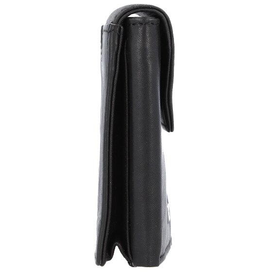 Greenland Nature Portafoglio in nappa nera RFID in pelle 7 cm