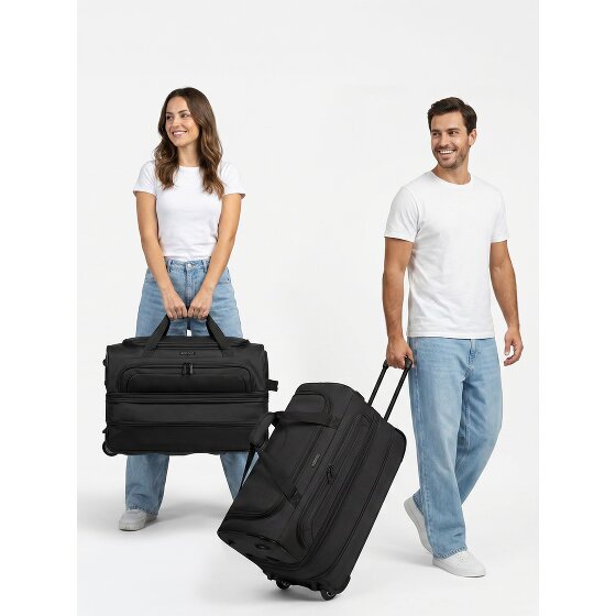 Redolz Set di borse da viaggio a 2 ruote Duffle Essentials 2 pz. M+L con piega elastica