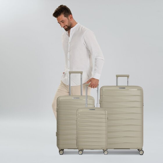 Franky London 4 ruote Set di valigie 3 pezzi con piega di espansione