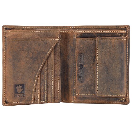Greenburry Portafoglio vintage in pelle di cavallo 9,5 cm