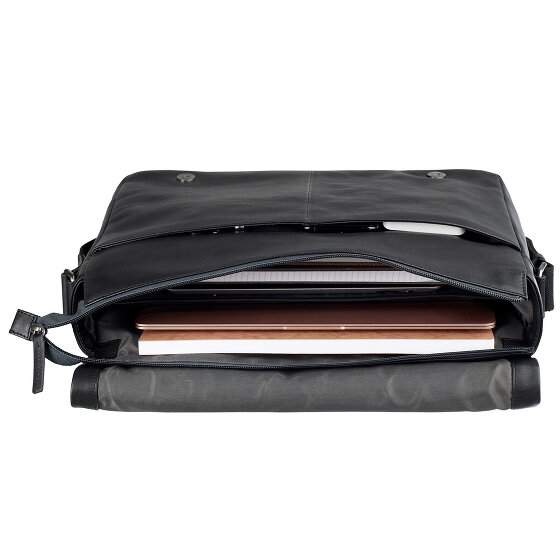 Leonhard Heyden Hamburg Messenger in pelle 38 cm Scomparto per laptop