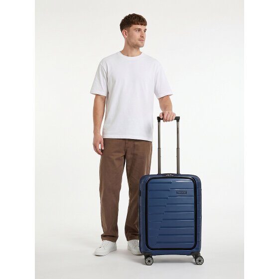 Travelite Air Base 4 ruote Trolley cabina 55 cm Vano porta PC