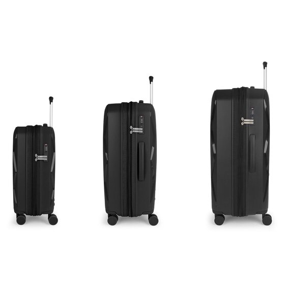 Gabol Infinity 4 ruote Set di valigie 3 pezzi con piega di espansione