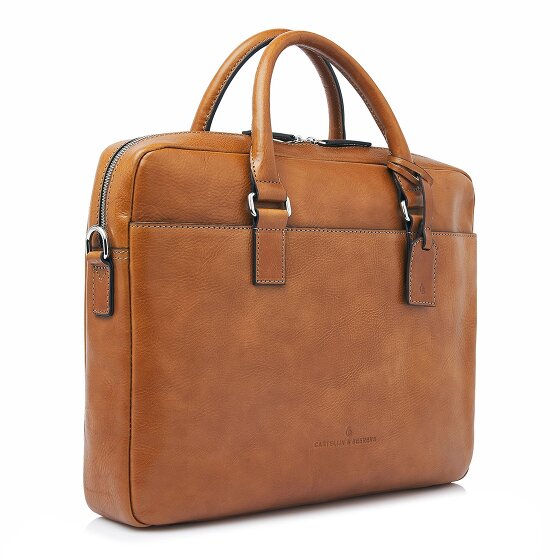 Castelijn & Beerens Peter Valigetta Protezione RFID Vera Pelle 40 cm Vano porta PC