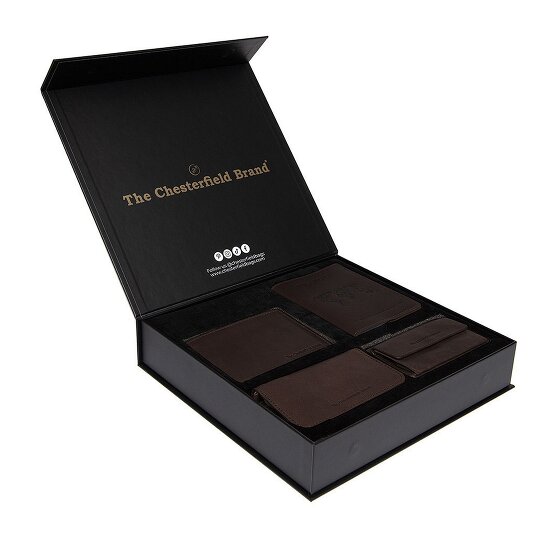 The Chesterfield Brand Set regalo portafoglio 4 pezzi in pelle 12 cm