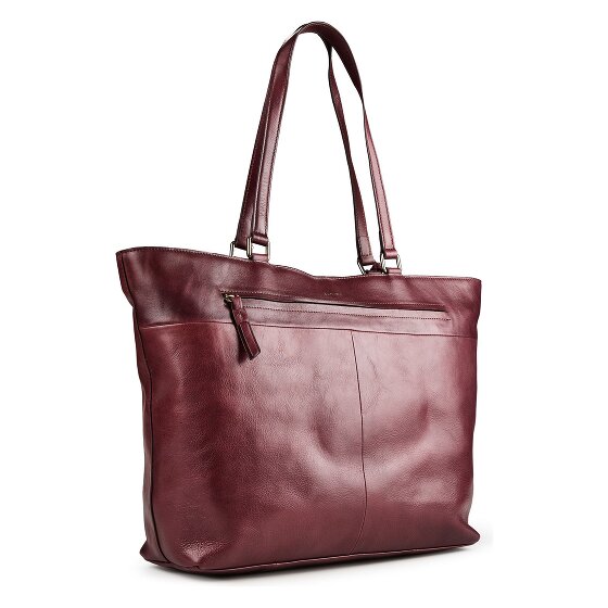 Burkely Fine Florence Borsa shopper Vera Pelle 37 cm Vano porta PC