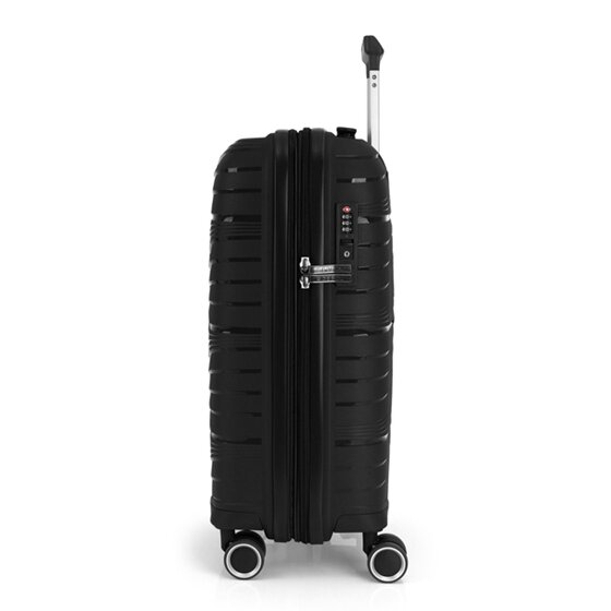 Gabol Kiba 4 ruote Set di valigie 3 pezzi con piega di espansione