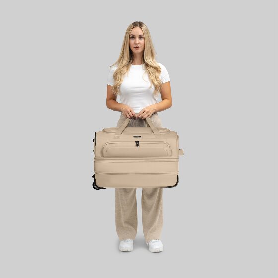 Redolz Duffle Essentials Borsa da viaggio a 2 ruote 55 cm M con patta di espansione