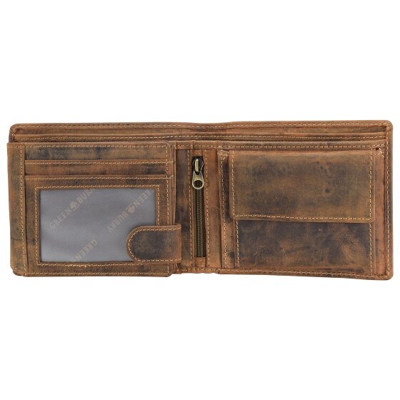 Greenburry Portafoglio vintage in pelle 12,5 cm