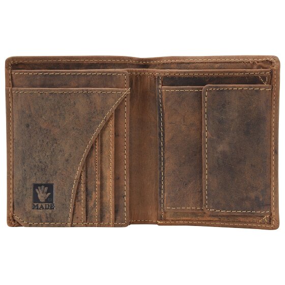 Greenburry Portafoglio vintage in pelle di cervo 9,5 cm