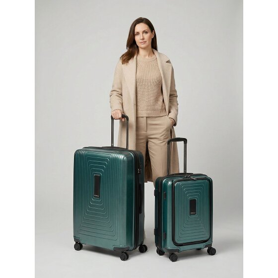 Redolz Set di valigie Essentials 14 a 4 ruote 2 pz. scomparto per laptop con piega elastica
