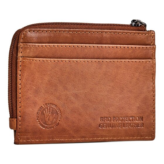 Greenburry Newport Custodia per carta di credito Protezione RFID Vera Pelle 10.5 cm