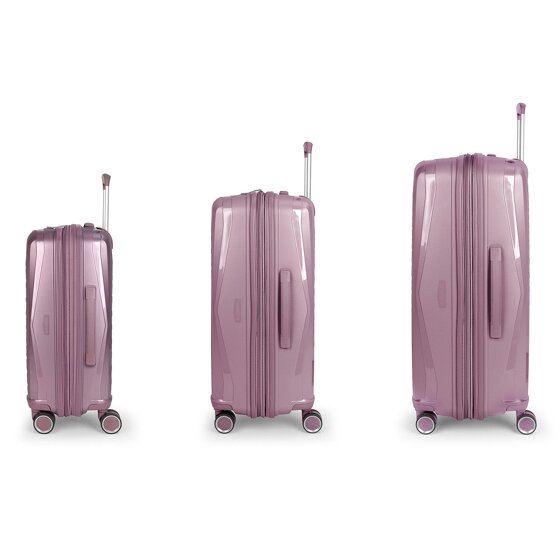 Gabol Queens 4 ruote Set di valigie 3 pezzi espandibile