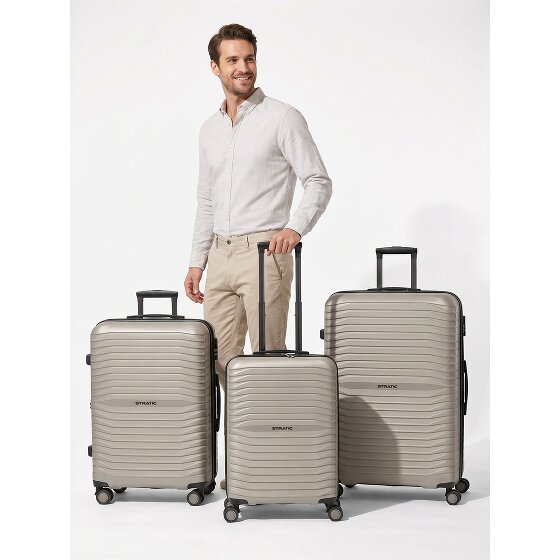 Stratic Shine 4 ruote Set di valigie 3 pezzi espandibile
