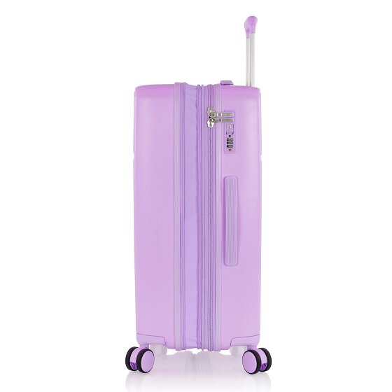 Heys Pastel 4 ruote Set di valigie 3 pezzi con piega di espansione