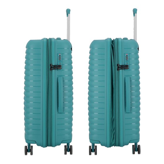 d&n Travel Line 4500 4 ruote Set di valigie 3 pezzi con piega di espansione