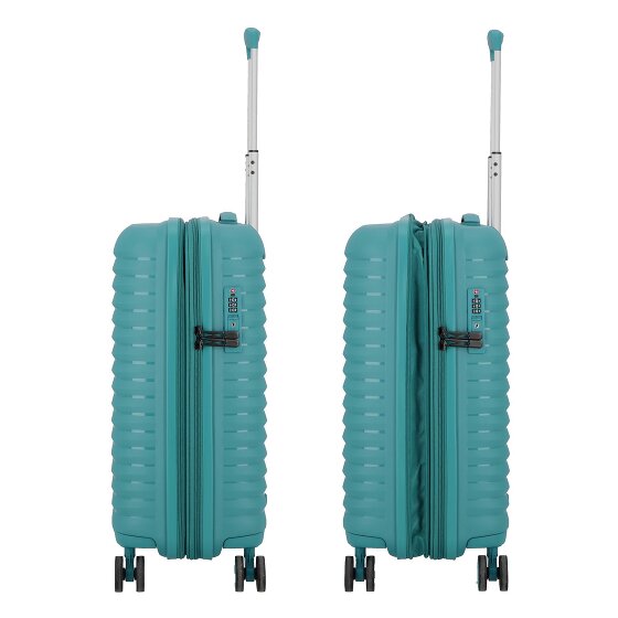 d&n Travel Line 4500 4 ruote Carrello della cabina S 55 cm con piega di espansione