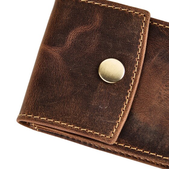 Greenburry Vintage Custodia per carta di credito Protezione RFID Pelle 7 cm