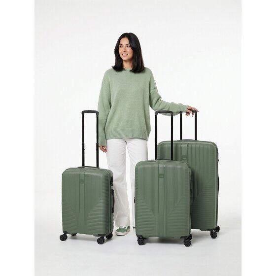 Travelite Air Stripe 4 ruote Set di valigie 3 pezzi espandibile