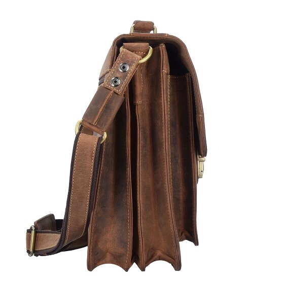 Greenburry Cartella vintage in pelle 40 cm