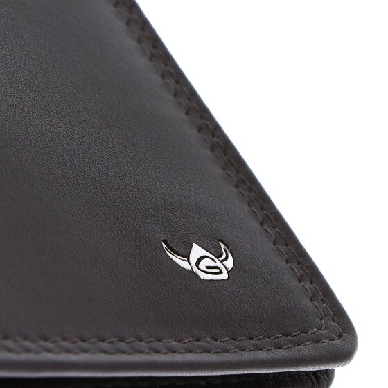 Golden Head Polo Identity Card Case RFID in pelle 9 cm